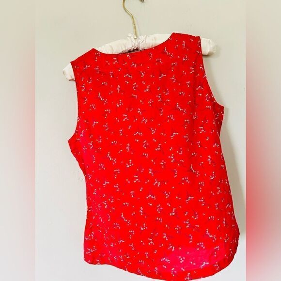 Boden | salmon color floral tank top | size 12 - Picture 4 of 5